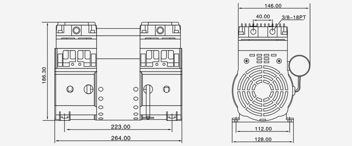 HP-2000C活(huo)塞(sai)真(zhen)空泵(beng)優(you)勢