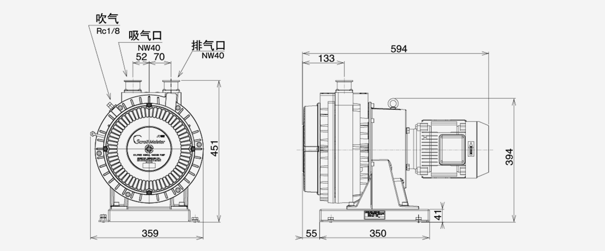 ISPC-1000無(wu)油(you)渦鏇(xuan)式真空泵(beng)優勢